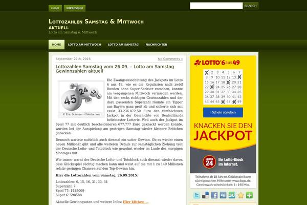 lottozahlensamstag.net site used Greendream