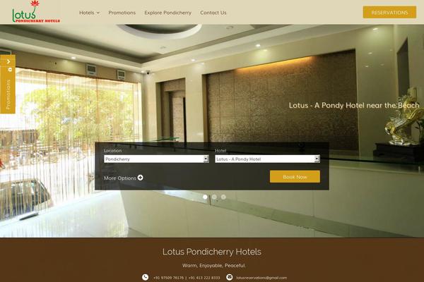 lotuspondicherryhotels.com site used Wp-lotus