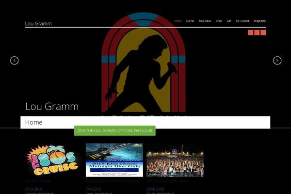 lou-gramm.com site used Musicflow
