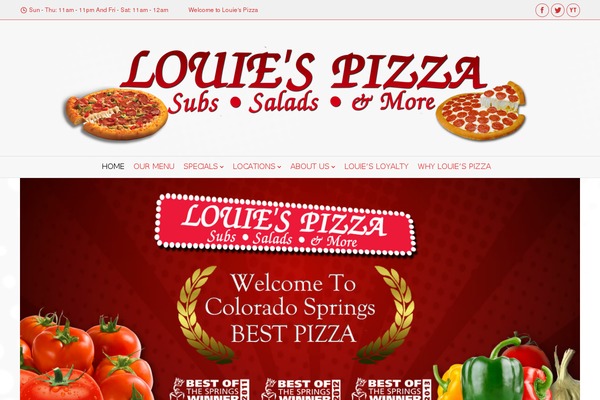 fast-food-pizza theme websites examples