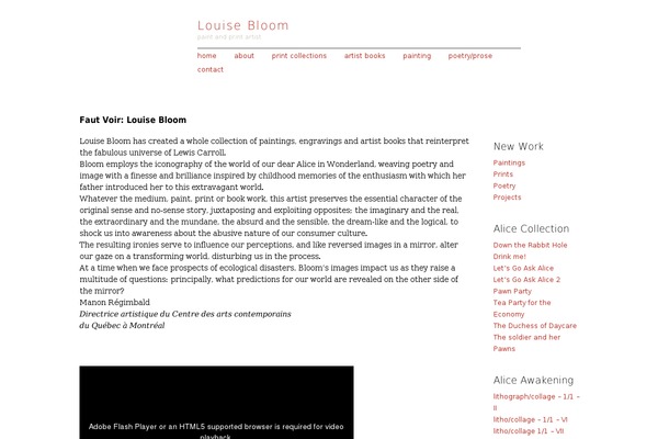 louisebloom.com site used Louisebloom