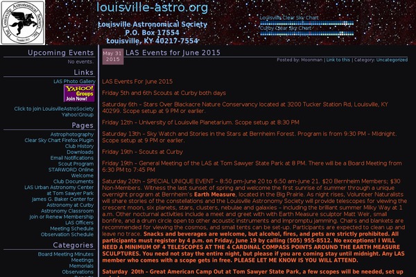 louisville-astro.org site used Experimental-black-10