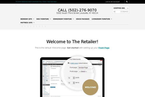 The Retailer theme site design template sample