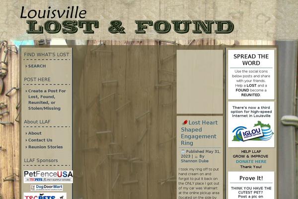 louisvillelostandfound.com site used Lost99