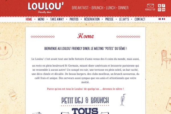 louloufriendlydiner.com site used Loulou