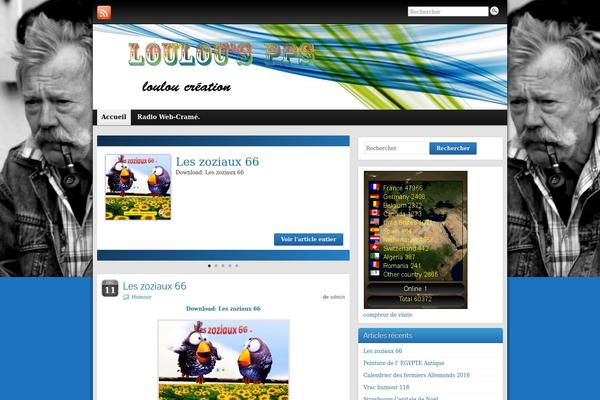 Graphene theme site design template sample