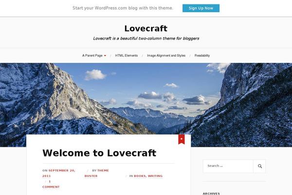 WordPress website example screenshot