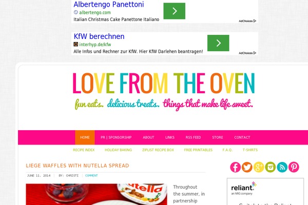 lovefromtheoven.com site used Pmd-loveoven