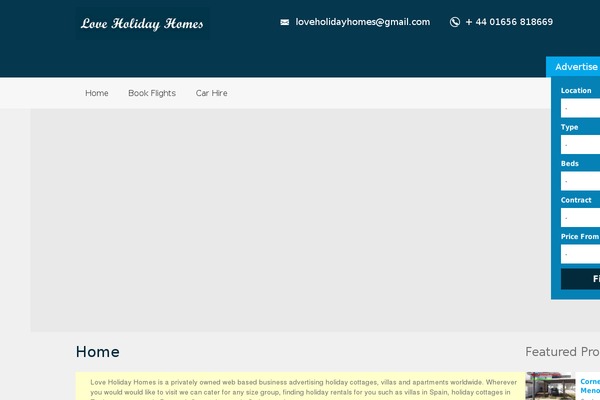 loveholidayhomes.com site used Loveholidayhomes