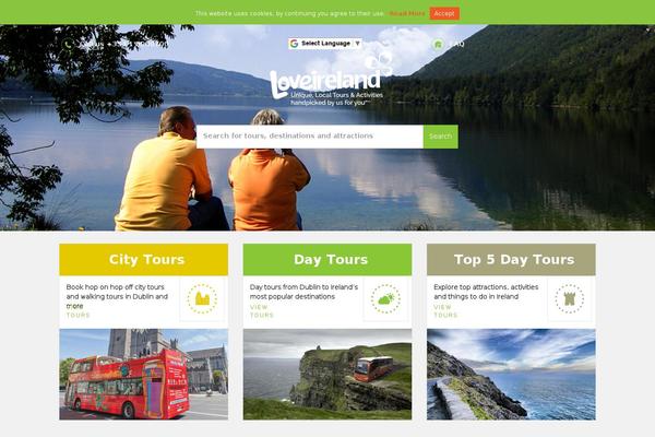 loveireland theme websites examples