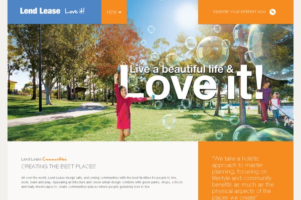 loveitrightnow.com.au site used Lendlease
