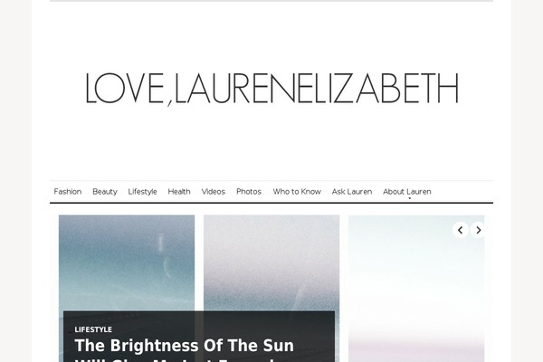 lovelaurenelizabeth.com site used Originmag-1