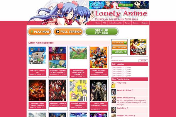 Site using Wp-anime plugin