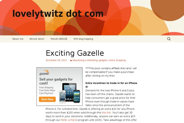 WordPress website example screenshot