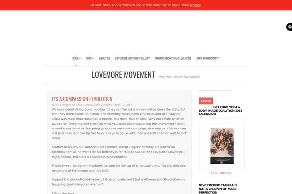lovemoremovement.com site used Forclover