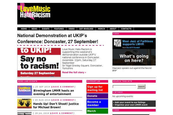 lovemusichateracism.com site used Lmhr