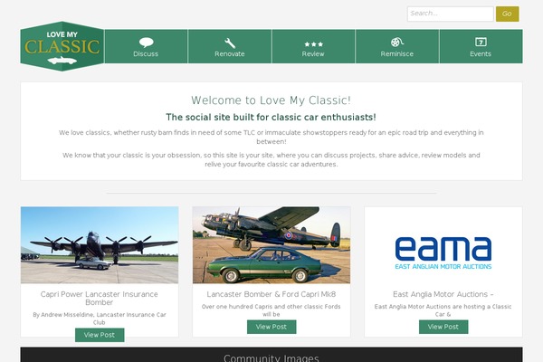 lovemyclassic.com site used Lancaster-classic-car-social