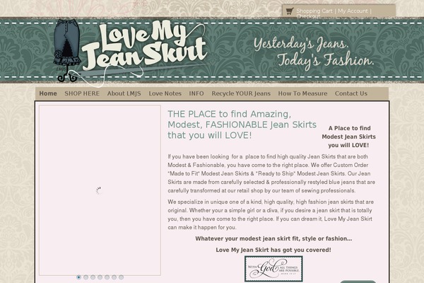 lovemyjeanskirt.com site used Simplicity