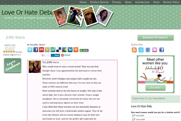 loveorhatedebate.com site used Loveorhate