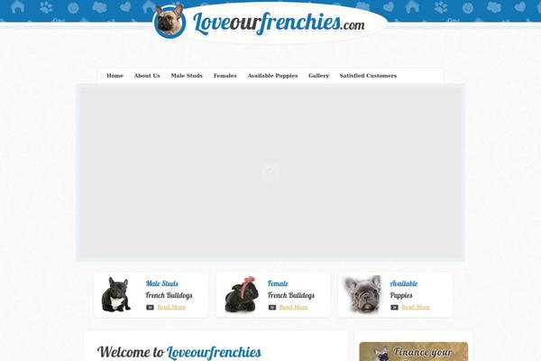 loveourfrenchies.com site used Loveourfrenchies-theme