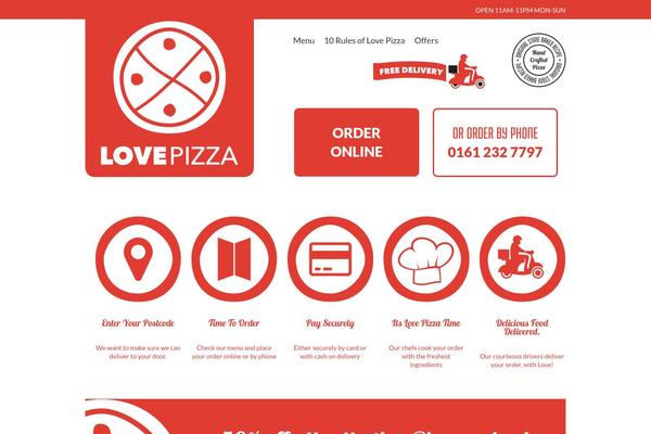 lovepizza.com site used Love-pizza