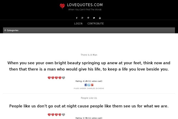 lovequotes.com site used Understrap-lq