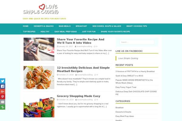 MH FoodMagazine theme site design template sample