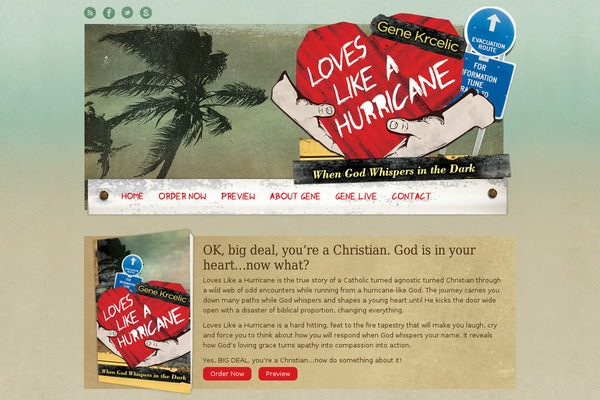 Hurricane theme site design template sample