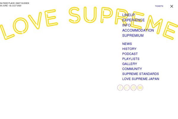 lovesupremefestival.com site used Plot-custom