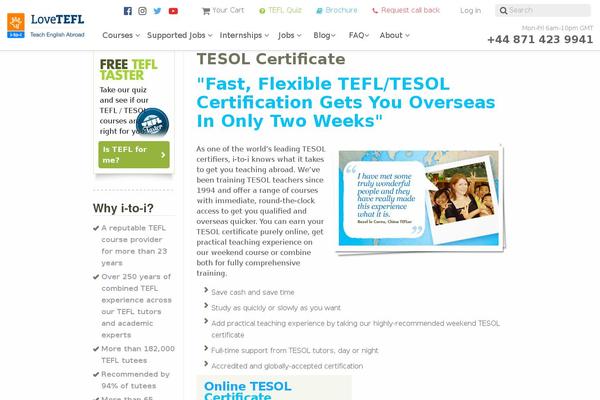 lovetesol.com site used Onlinetefl