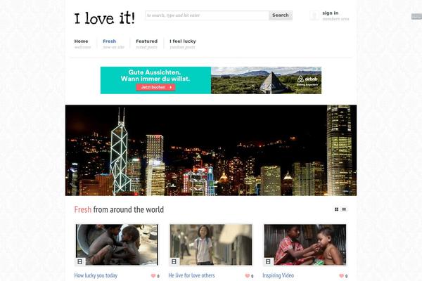 I Love It (ILoveIt) theme site design template sample