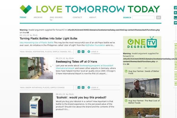 lovetomorrowtoday.com site used Dactl