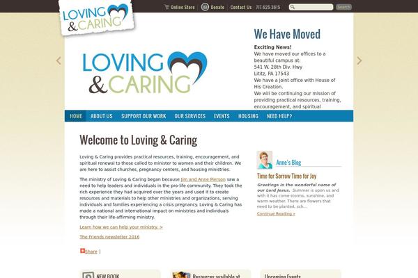 lovingandcaring.org site used Loving-and-caring