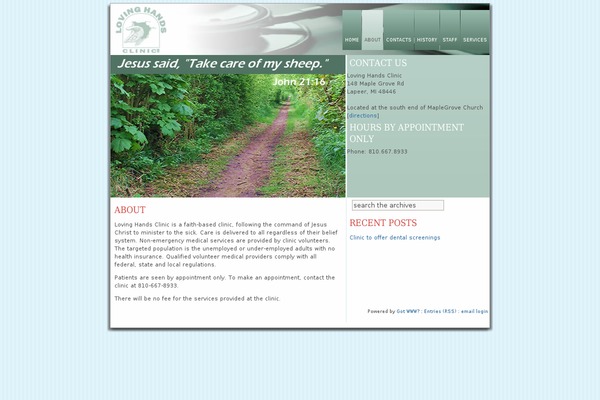 WordPress website example screenshot