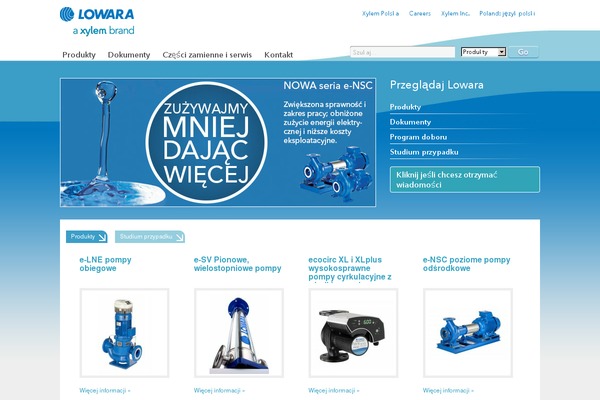 lowara.pl site used Xylemrcw