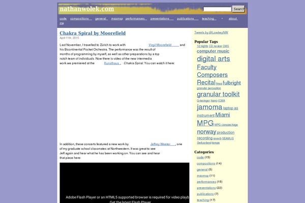 WordPress website example screenshot