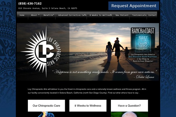 loychiropractic.com site used Lcp