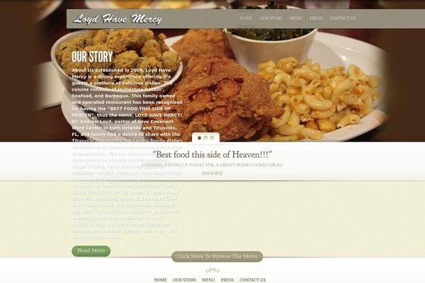 MyCuisine theme site design template sample