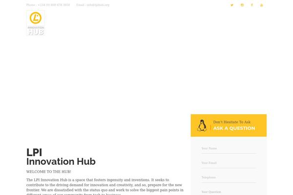 lpihub.org site used Wp-yellow-hats-child