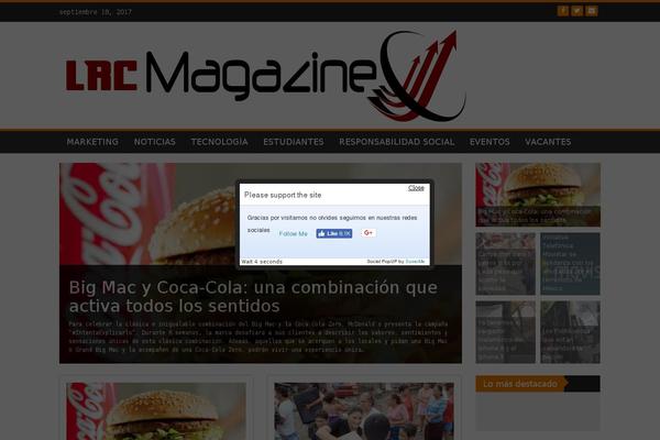 lrcmagazine.com.mx site used WP FanZone