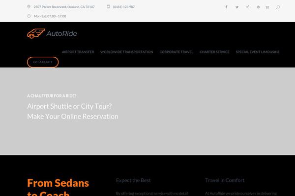 Site using Chauffeur-booking-system plugin