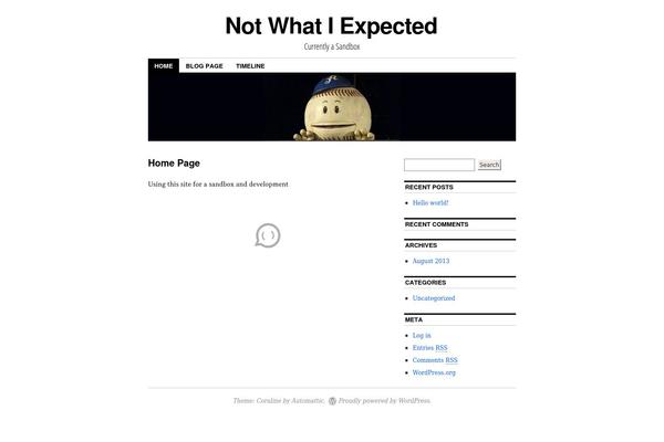 Coraline theme site design template sample