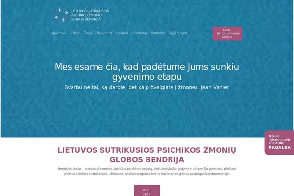 lspzgb.lt site used Kallyas-child-bendrija