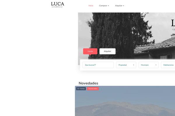 lucainmobiliaria.com site used Homeo