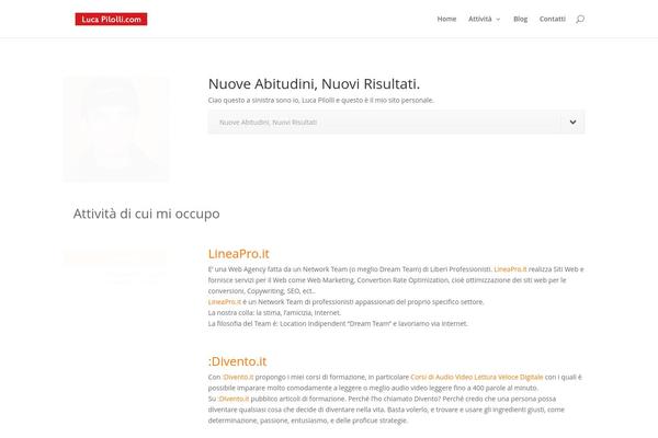 Divi theme site design template sample