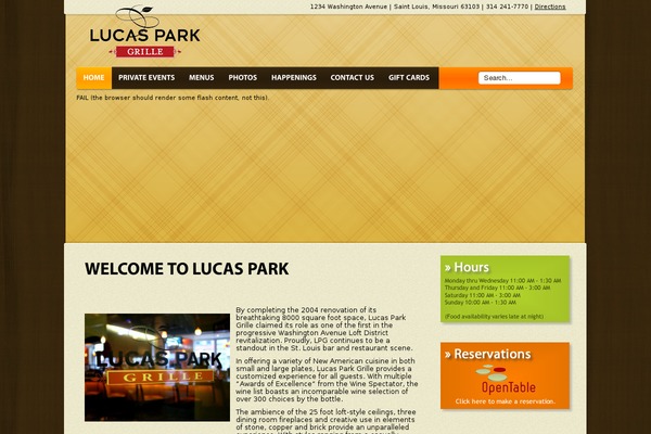 WordPress website example screenshot