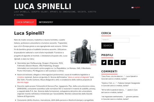 lucaspinelli.com site used Aperitto