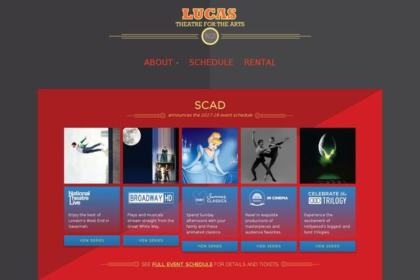 lucastheatre.com site used Lucas