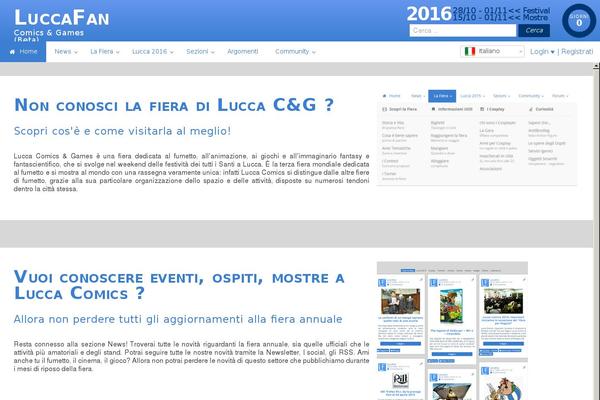 luccafan.com site used Luccafan-tema