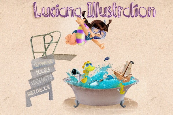 lucianaillustration.com site used Luciana